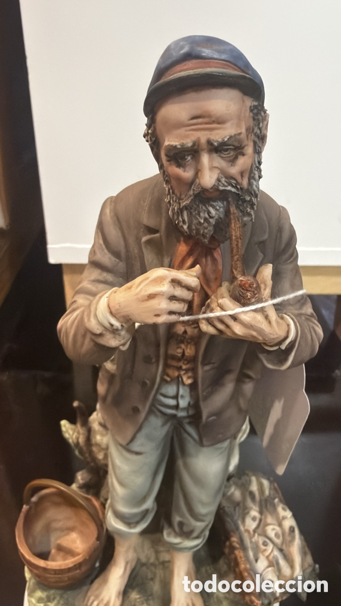 Antig&uuml;edades: FIGURA PESCADOR CAPODIMONTE - Foto 2