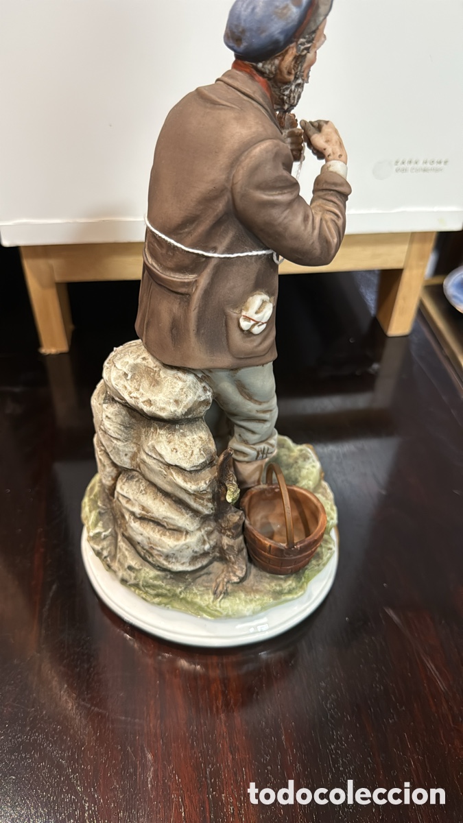 Antig&uuml;edades: FIGURA PESCADOR CAPODIMONTE - Foto 4
