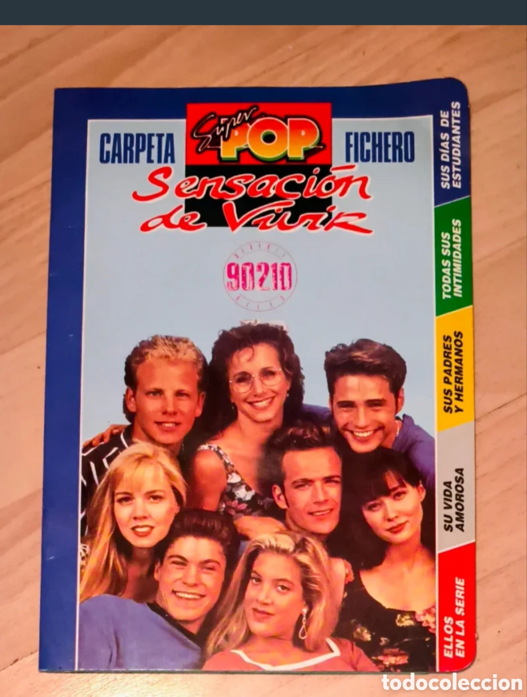 Antig&uuml;edades: Carpeta fichero Sensaci&oacute;n de Vivir 90210