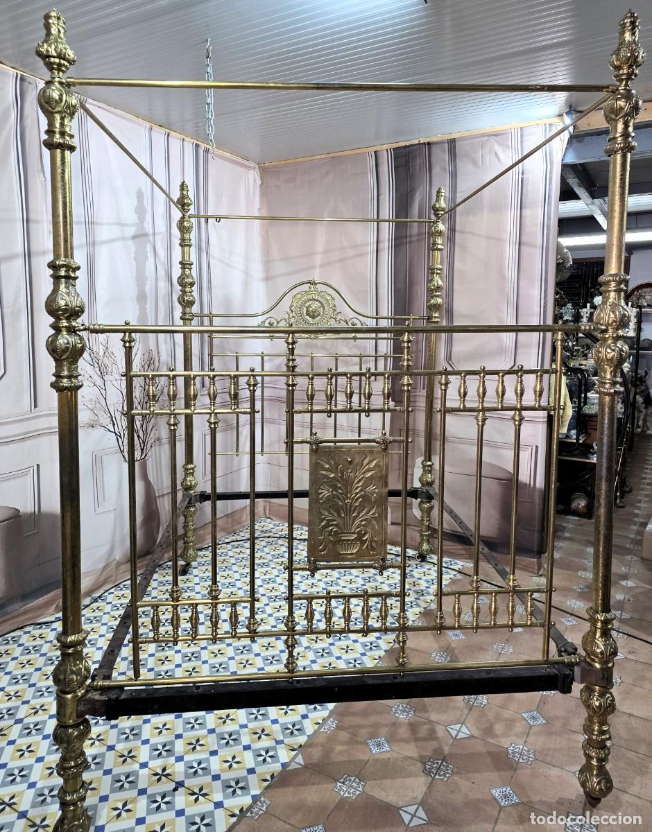 Antig&uuml;edades: Cama Victoriana de bronce