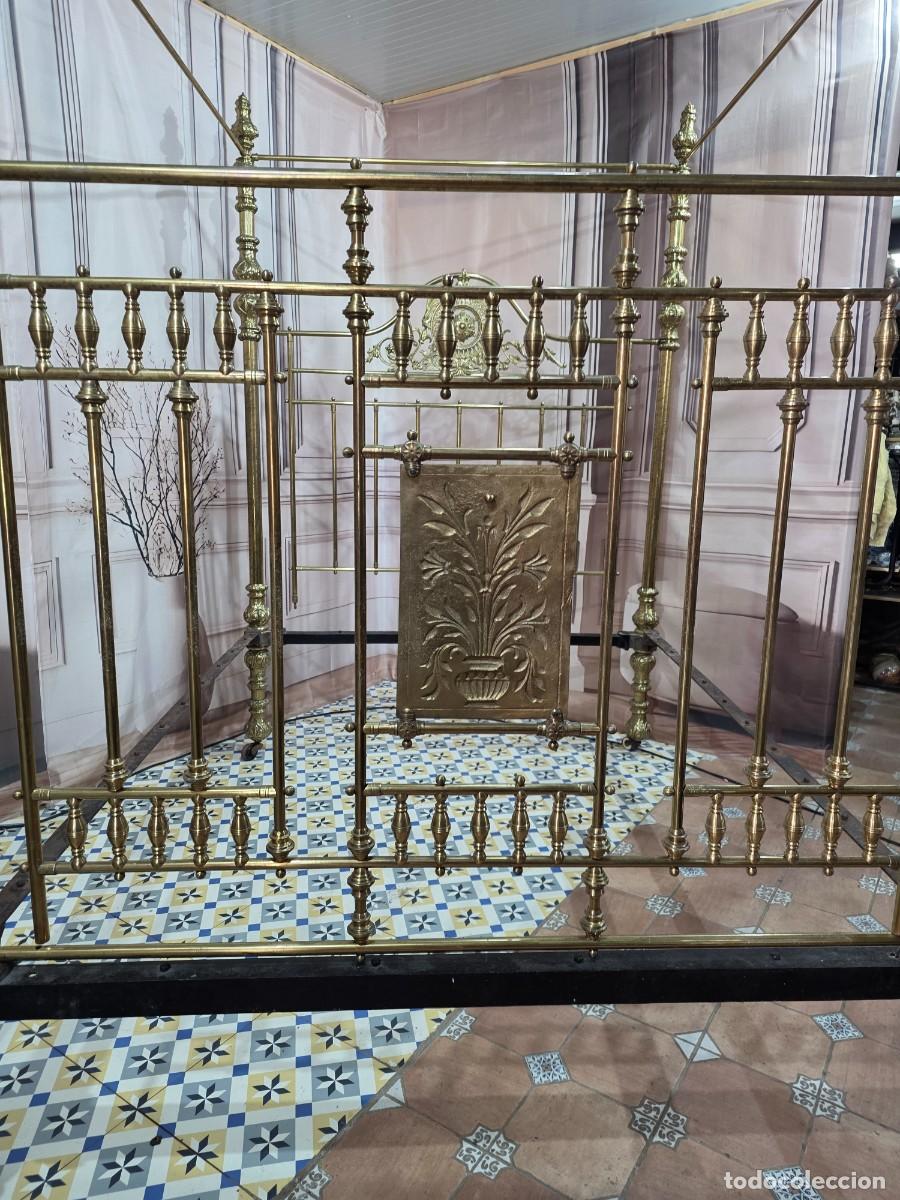 Antig&uuml;edades: Cama Victoriana de bronce - Foto 6
