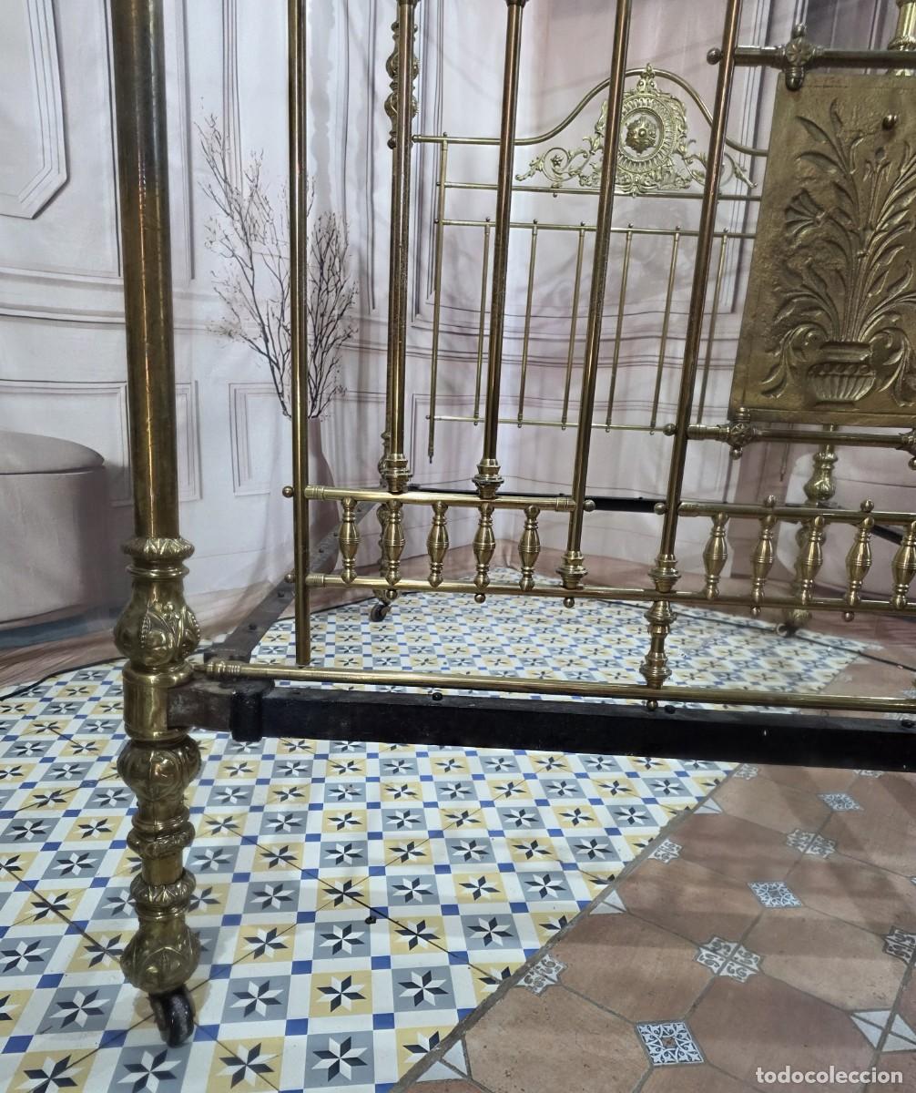 Antig&uuml;edades: Cama Victoriana de bronce - Foto 7