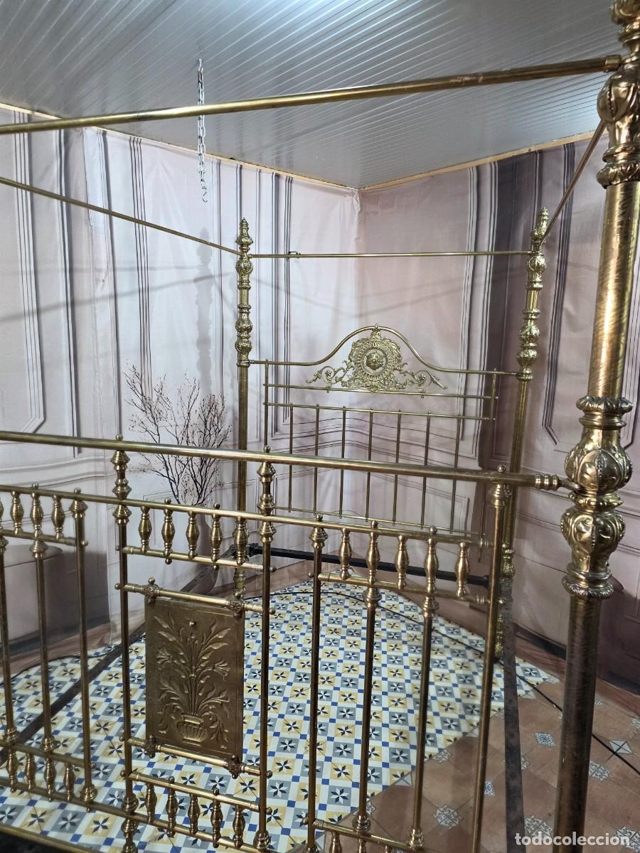 Antig&uuml;edades: Cama Victoriana de bronce - Foto 8
