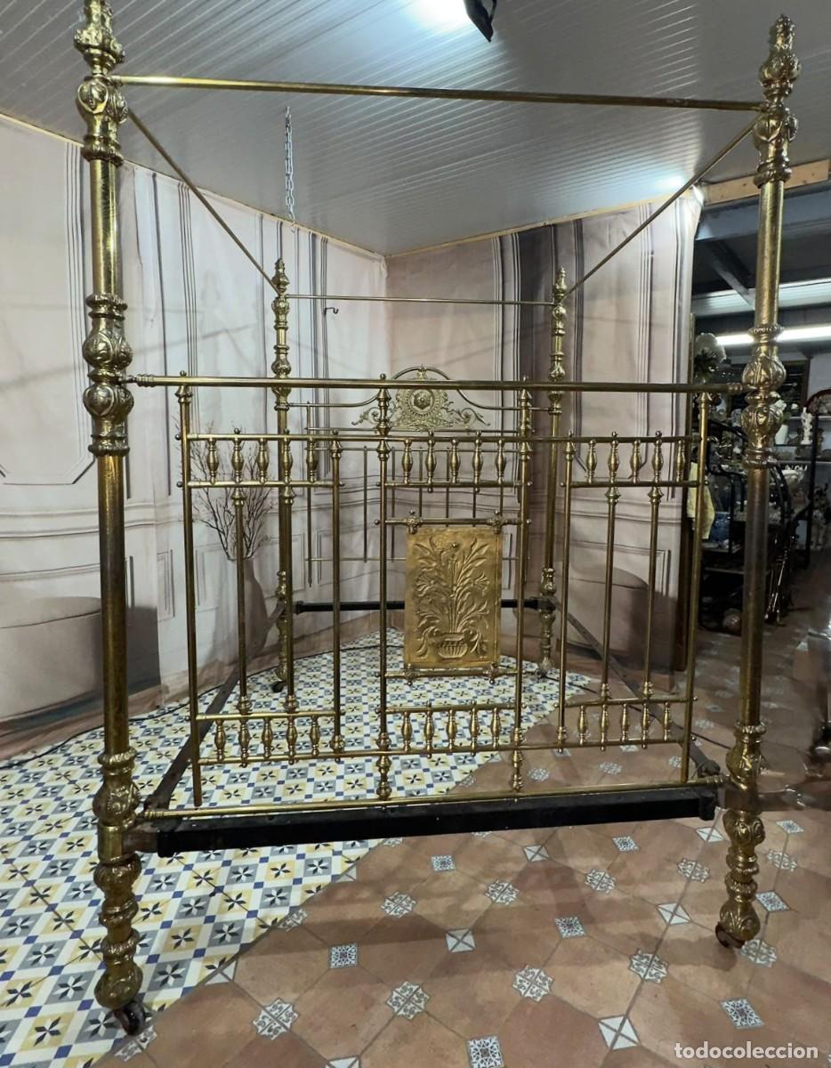Antig&uuml;edades: Cama Victoriana de bronce - Foto 9