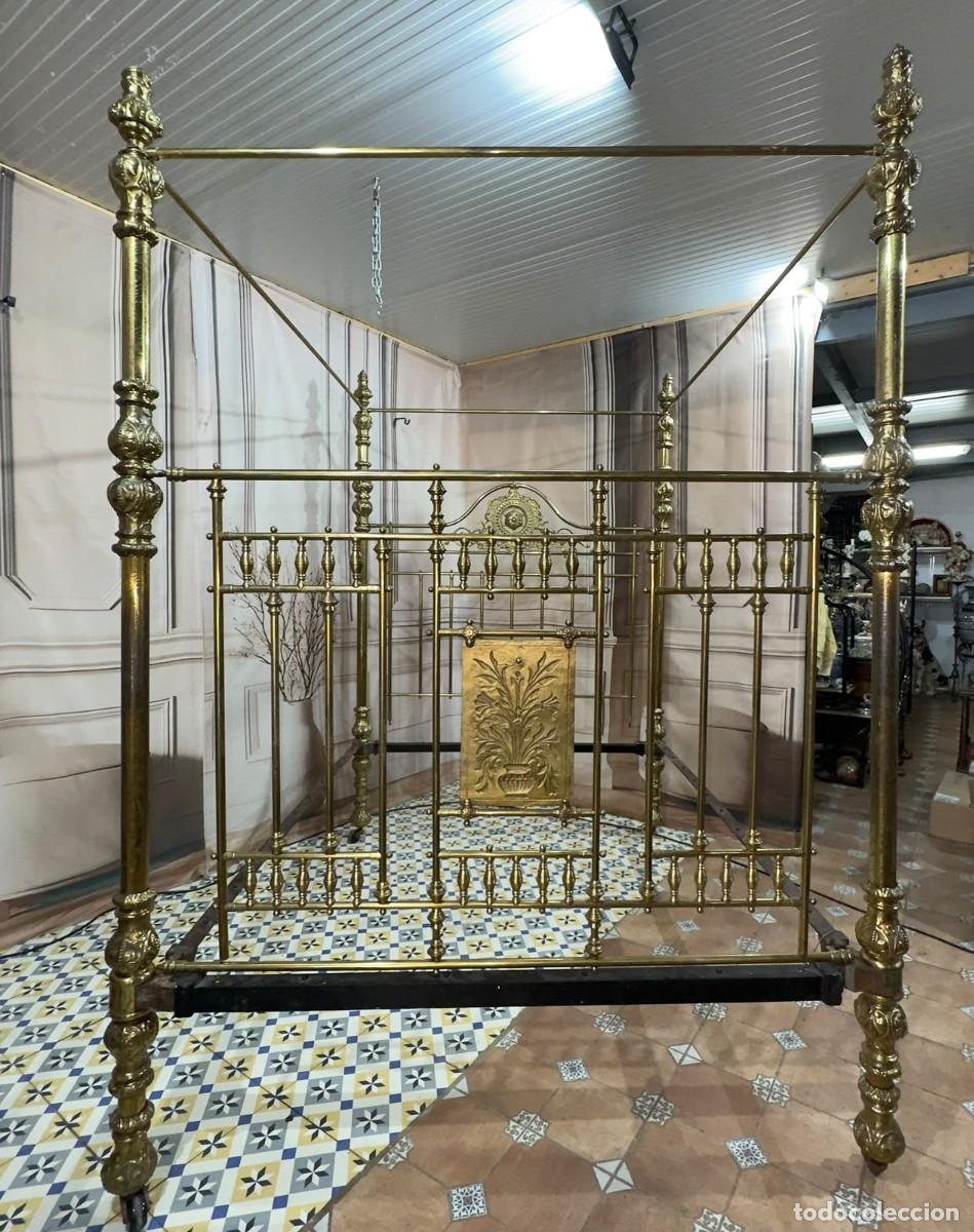 Antig&uuml;edades: Cama Victoriana de bronce - Foto 10