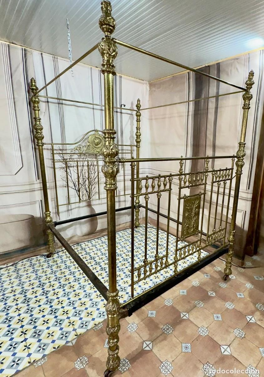 Antig&uuml;edades: Cama Victoriana de bronce - Foto 11