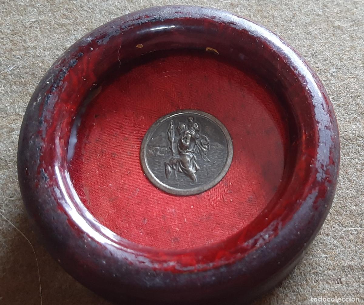 Antig&uuml;edades: MEDALLA DE SAN CRISTOBAL CON MARCO CIRCULAR - DIAMETRO 7.5 CM.