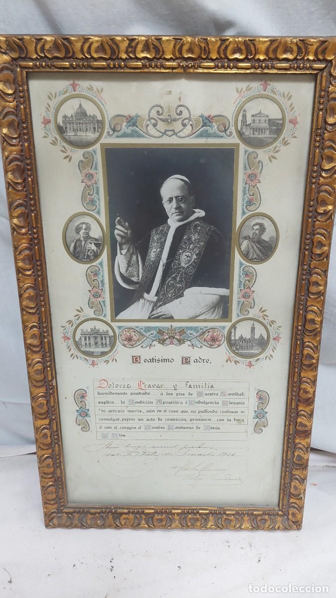 Antig&uuml;edades: Bendici&oacute;n apost&oacute;lica de P&iacute;o XII 1954