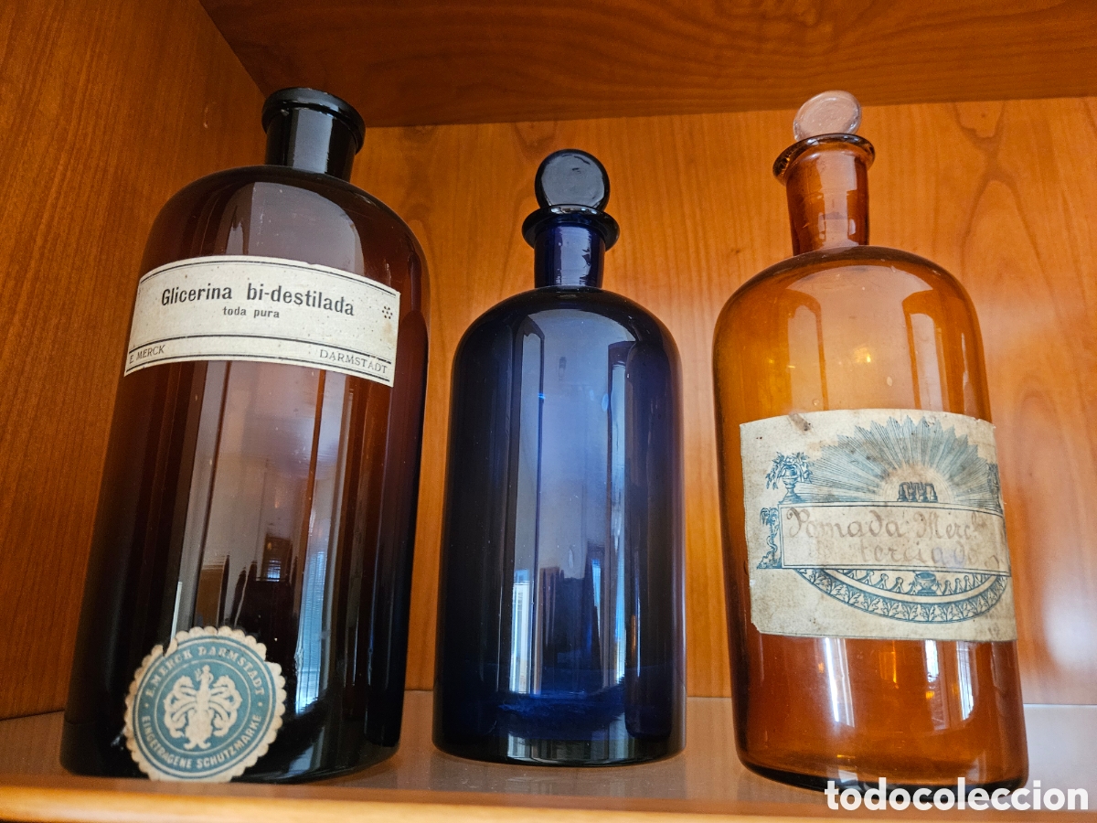 Antig&uuml;edades: 5 tarros de farmacia principios siglo XX