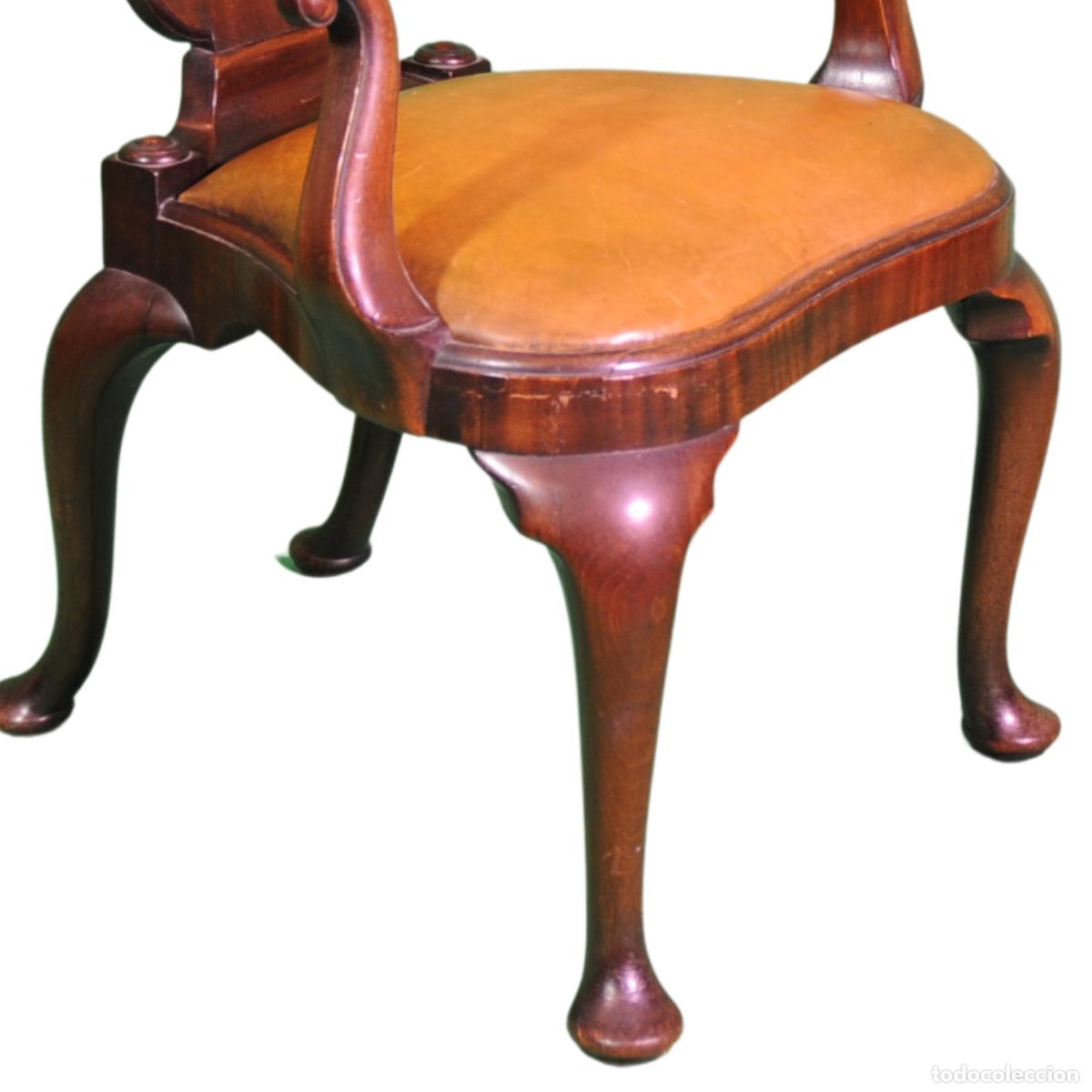 Antig&uuml;edades: Silla georgiana de estilo Chippendale temprano - Foto 2