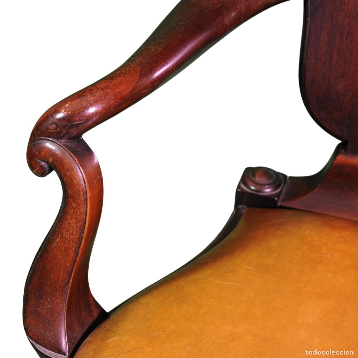 Antig&uuml;edades: Silla georgiana de estilo Chippendale temprano - Foto 5