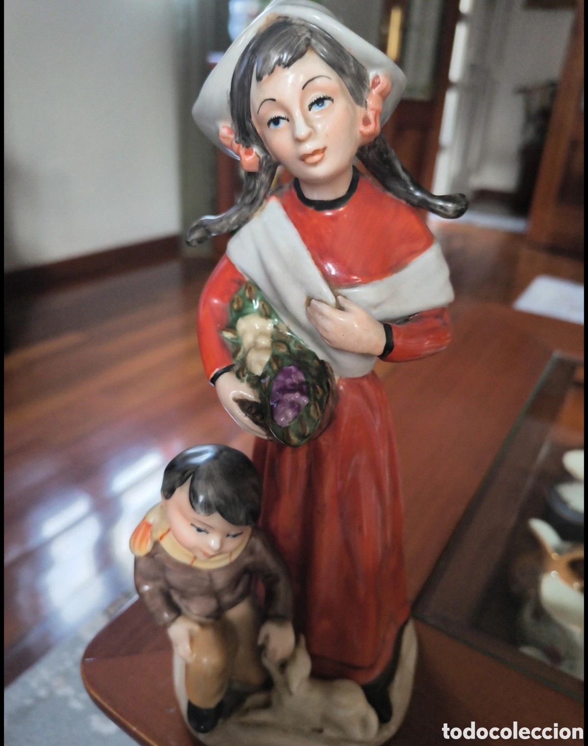 Antig&uuml;edades: Figura de porcelana holandesa