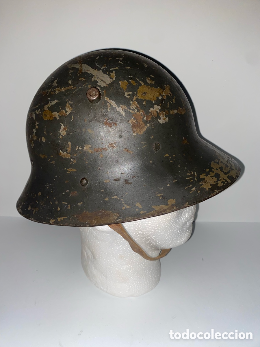 Antig&uuml;edades: Casco checo Azul Guerra Civil