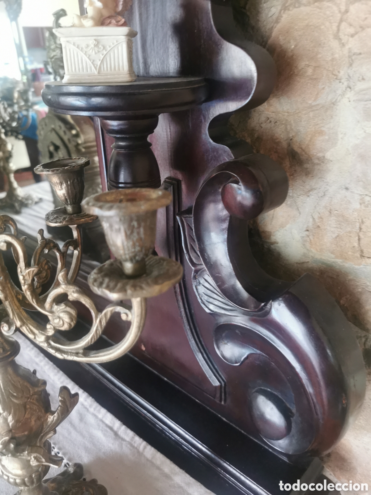 Antig&uuml;edades: Comoda antigua con espejo - Foto 8