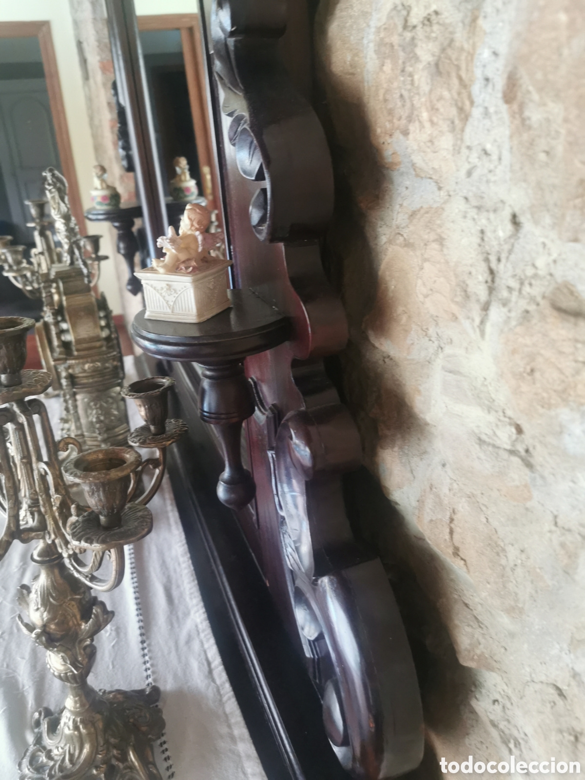 Antig&uuml;edades: Comoda antigua con espejo - Foto 9