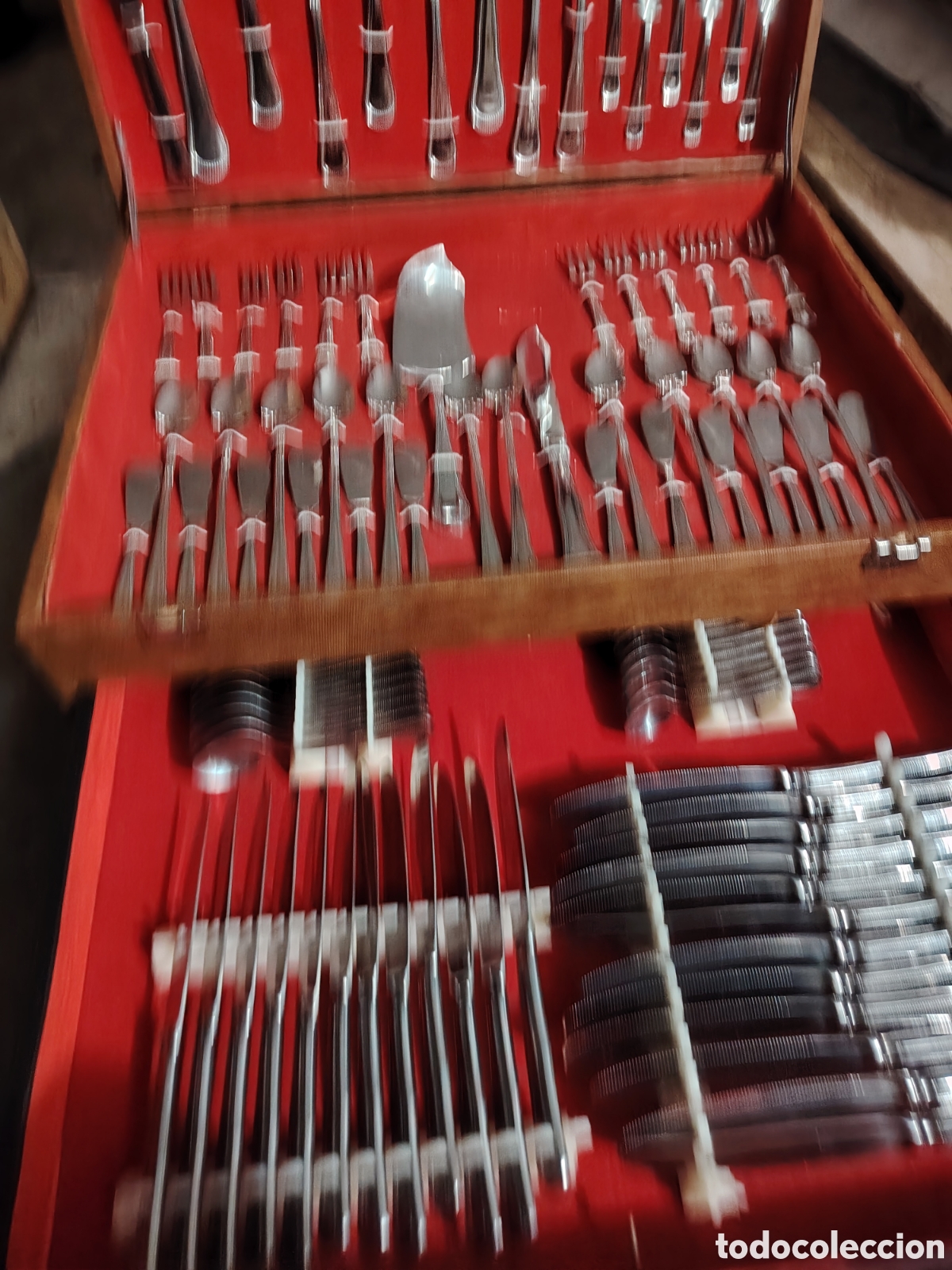 Antig&uuml;edades: CUBERTERIA EXTRA 18/10,180 PIEZAS - Foto 4