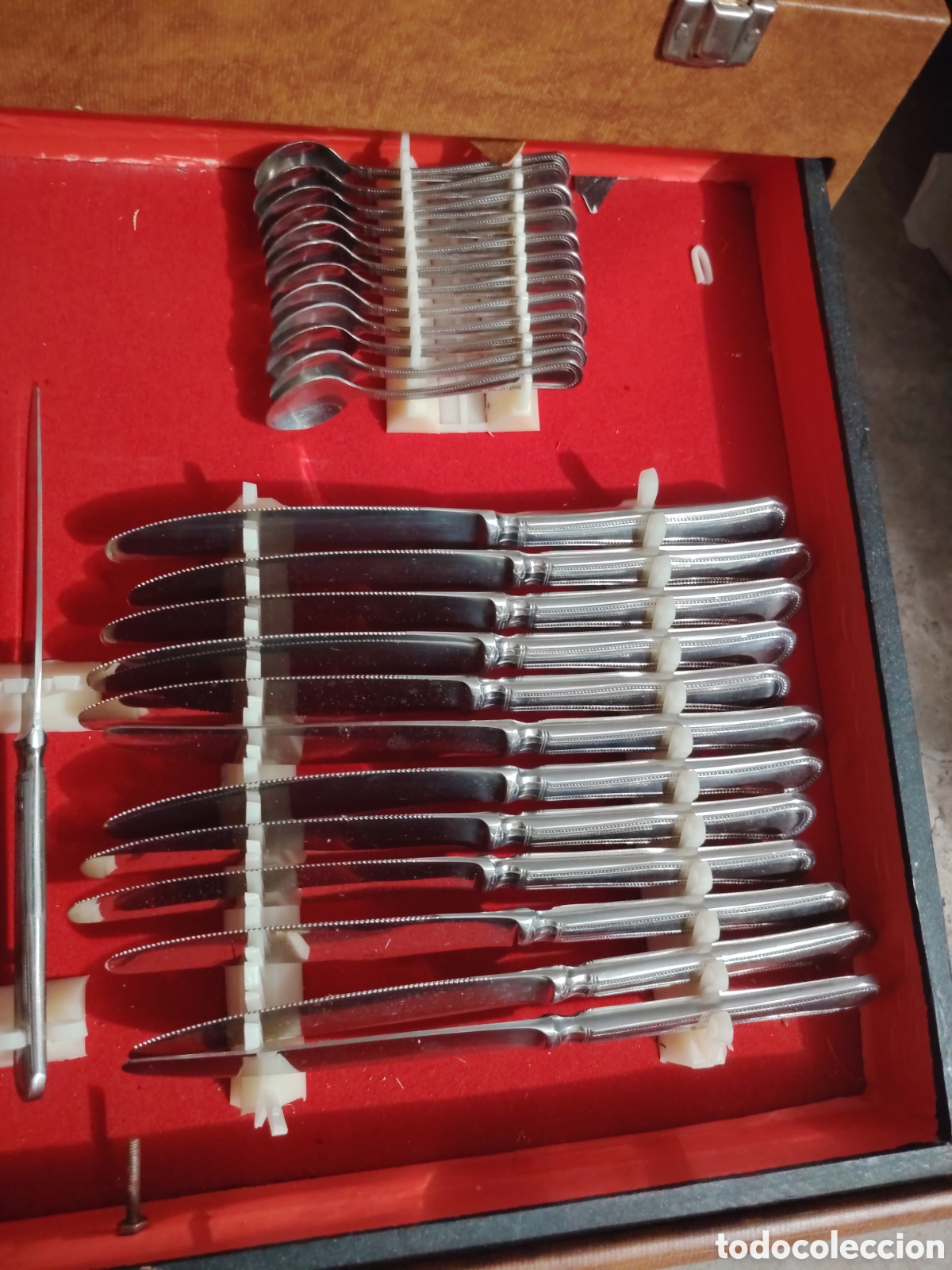 Antig&uuml;edades: CUBERTERIA EXTRA 18/10,180 PIEZAS - Foto 9