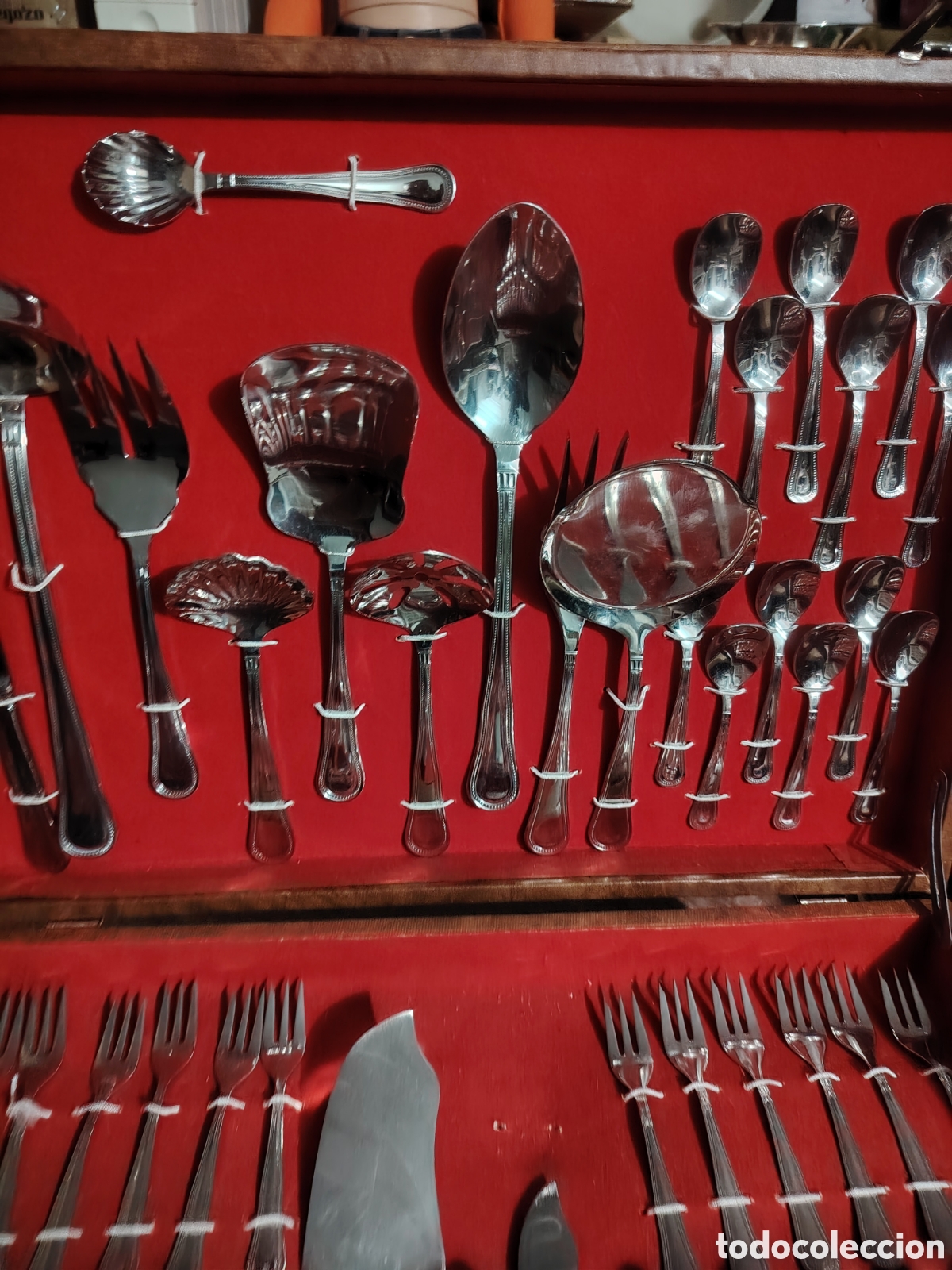 Antig&uuml;edades: CUBERTERIA EXTRA 18/10,180 PIEZAS - Foto 10