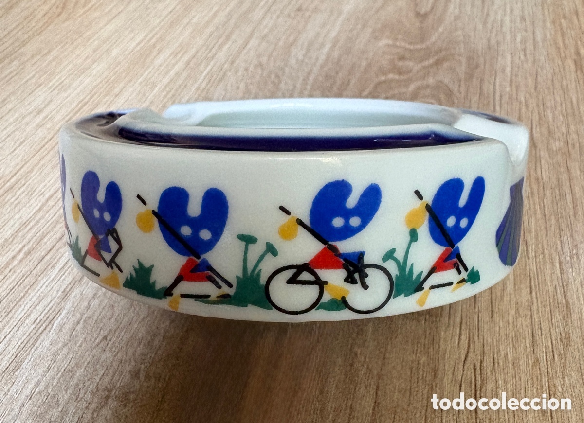 Antiquit&eacute;s: (L963) Cenicero porcelana Sargadelos Pelegr&iacute;n Xacobeo 93 - Caja original