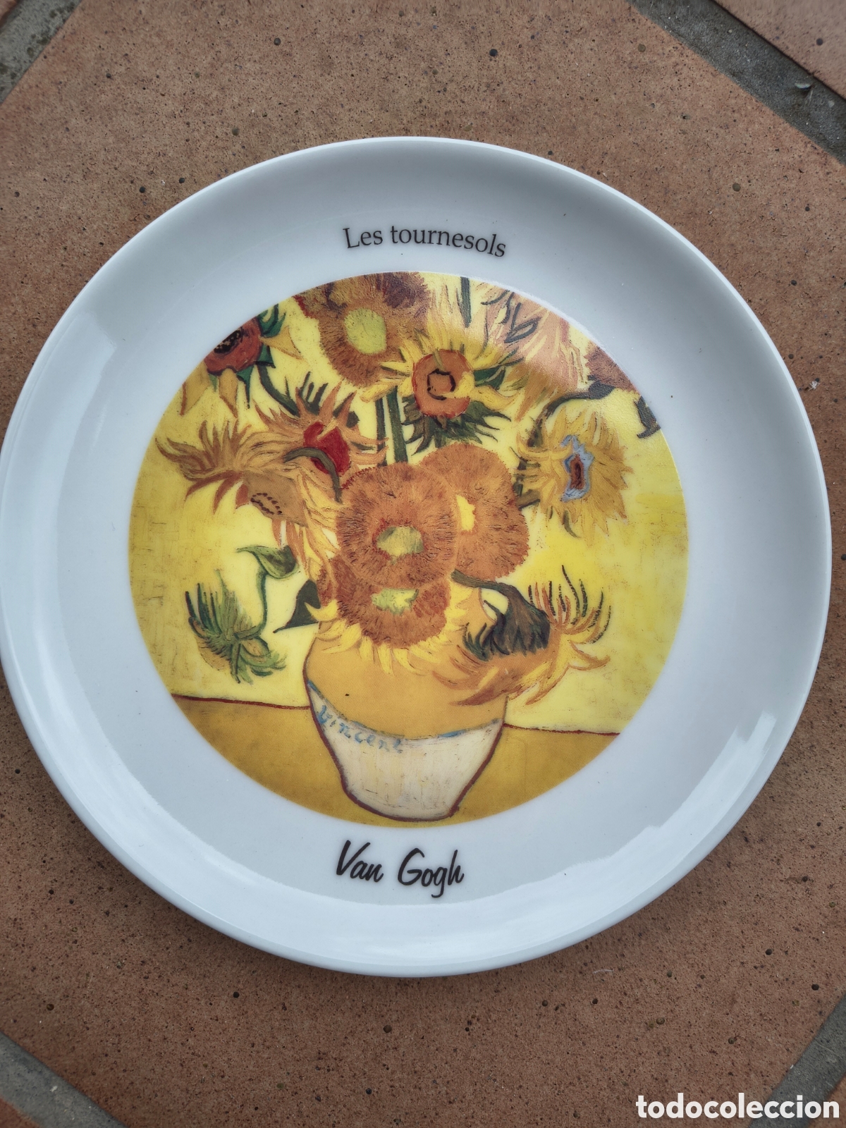 Antig&uuml;edades: Plato de porcelana. Van Gogh