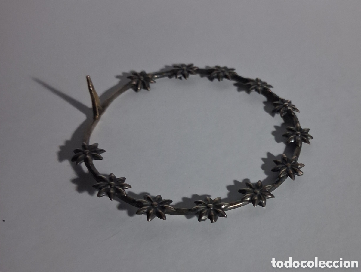 Antig&uuml;edades: Corona plata de ley 12 estrellas - Foto 4