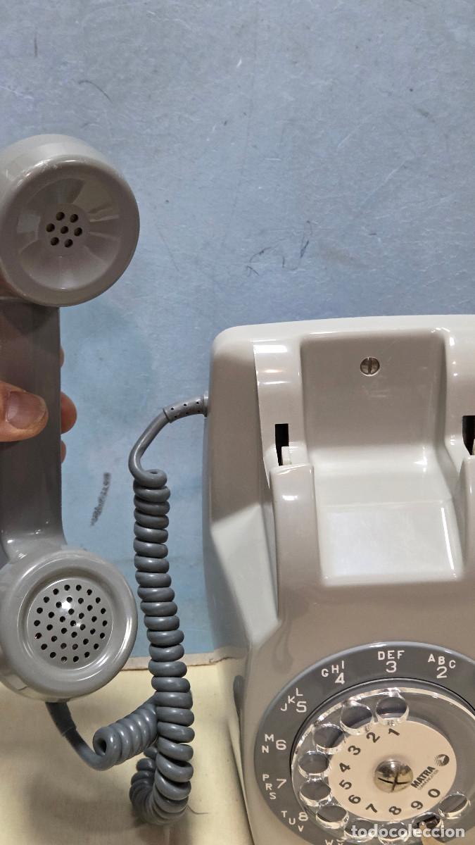 Antig&uuml;edades: telefono de colgar gris vintage - Foto 4