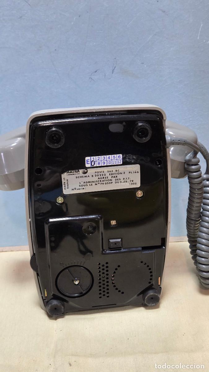 Antig&uuml;edades: telefono de colgar gris vintage - Foto 7