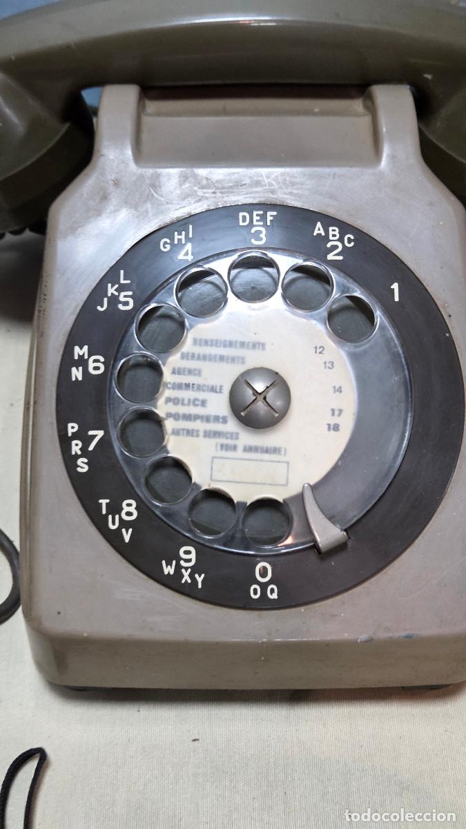 Antig&uuml;edades: telefono gris oscuro vintage - Foto 3