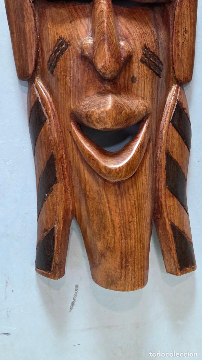 Antig&uuml;edades: careta de madera africana - Foto 5
