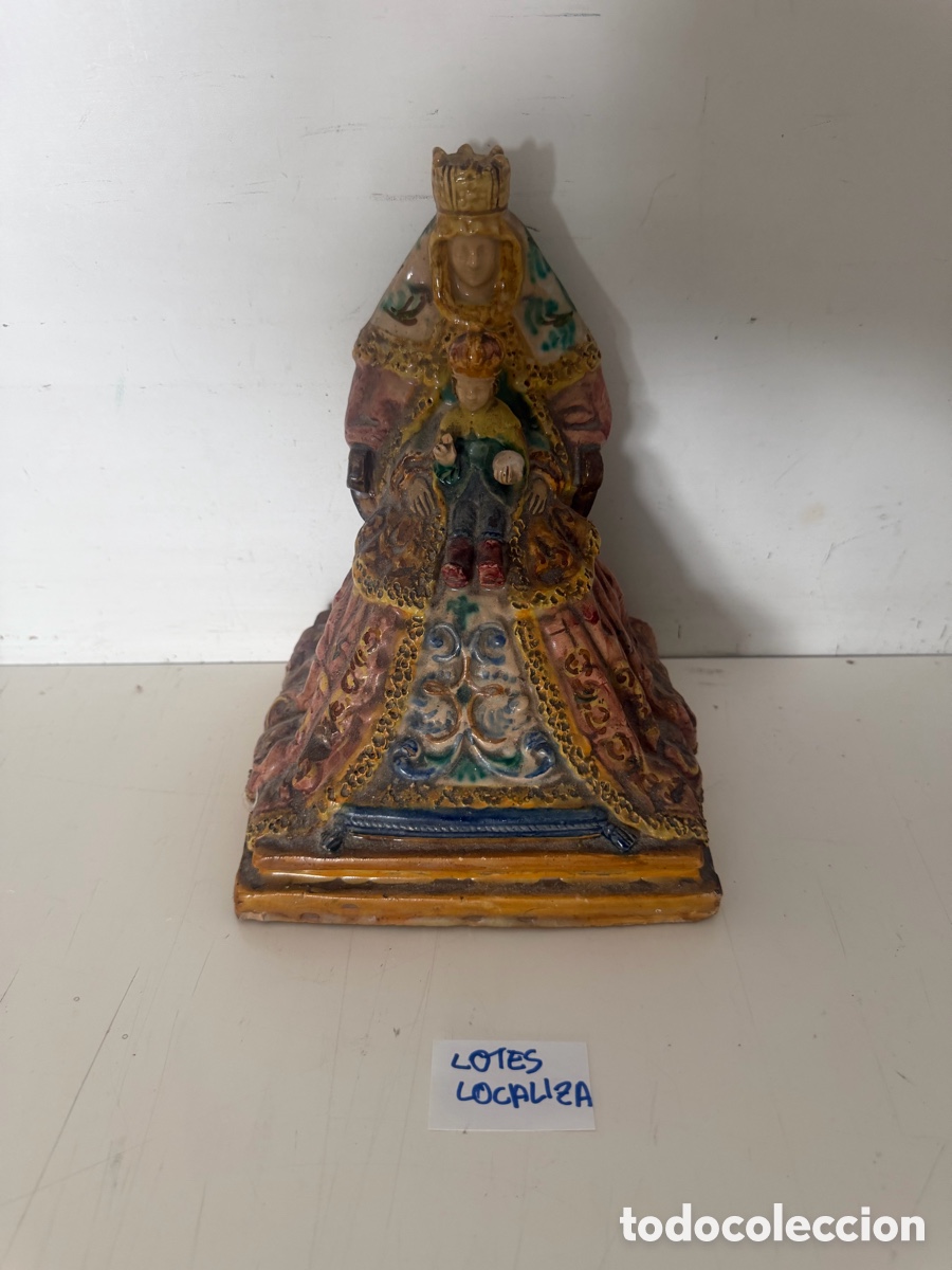 Antig&uuml;edades: Virgen de los Reyes ceramica de triana