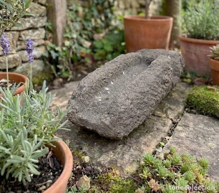 Antig&uuml;edades: Ca&ntilde;o de piedra gran&iacute;tica. Pieza hidr&aacute;ulica antigua portuguesa