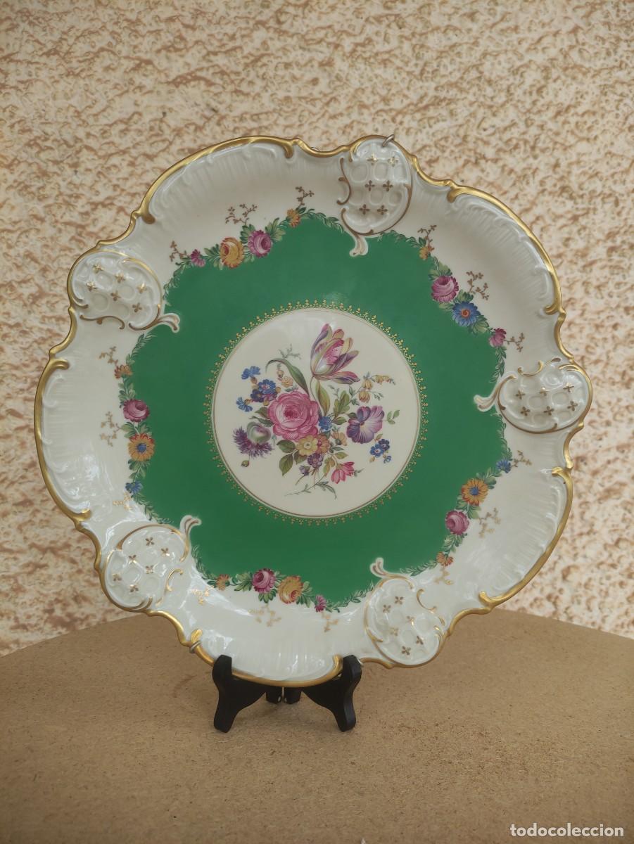 Antig&uuml;edades: Plato Porcelana Rosenthal Kronach Alemania Antiguo