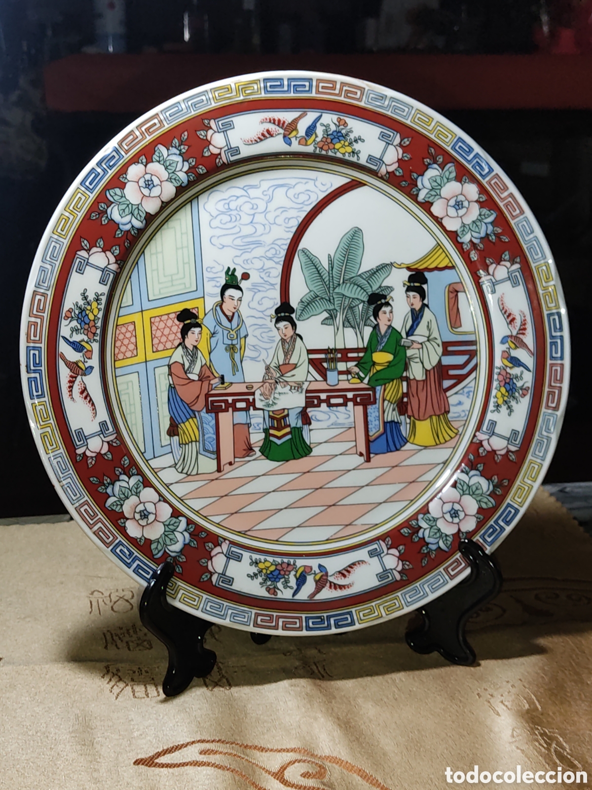 Antig&uuml;edades: Antiguo Plato de porcelana China & Macao.25cm.
