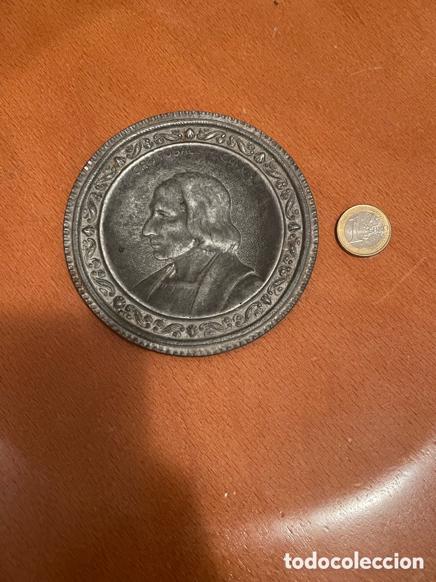 Antig&uuml;edades: Plato de decoraci&oacute;n / cenicero CRISTOBAL COL&Oacute;N