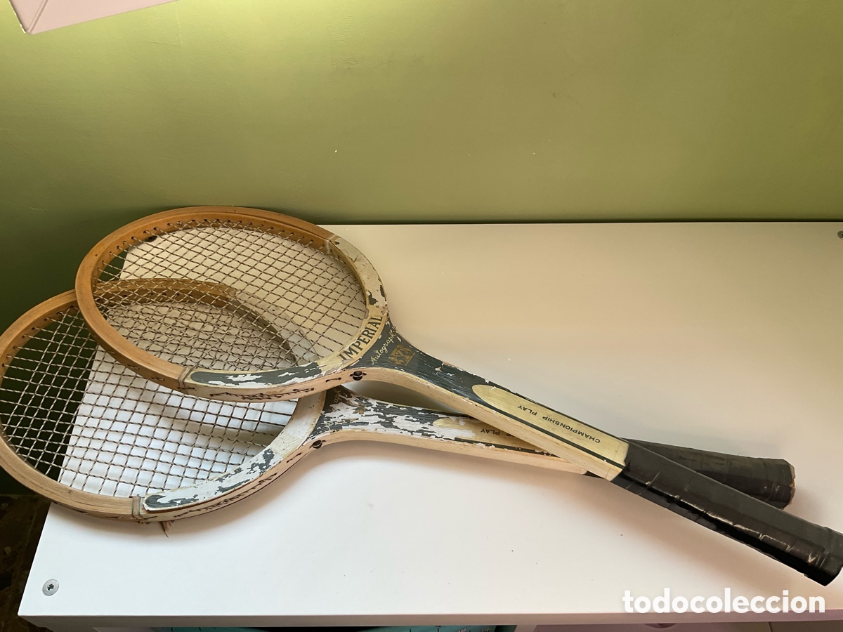 Antig&uuml;edades: Raquetas b&aacute;dminton vintage