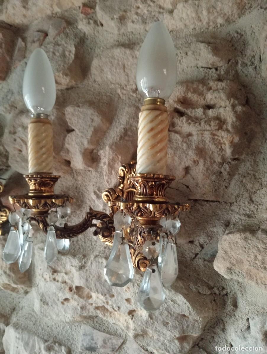 Antig&uuml;edades: APLIQUES DE BRONCE Y LAGRIMAS - Foto 3