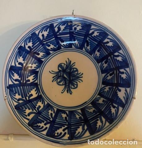 Antig&uuml;edades: PLATO DECORACI&Oacute;N ANTIGUO - MANISES - 32 CM DE DI&Aacute;METRO
