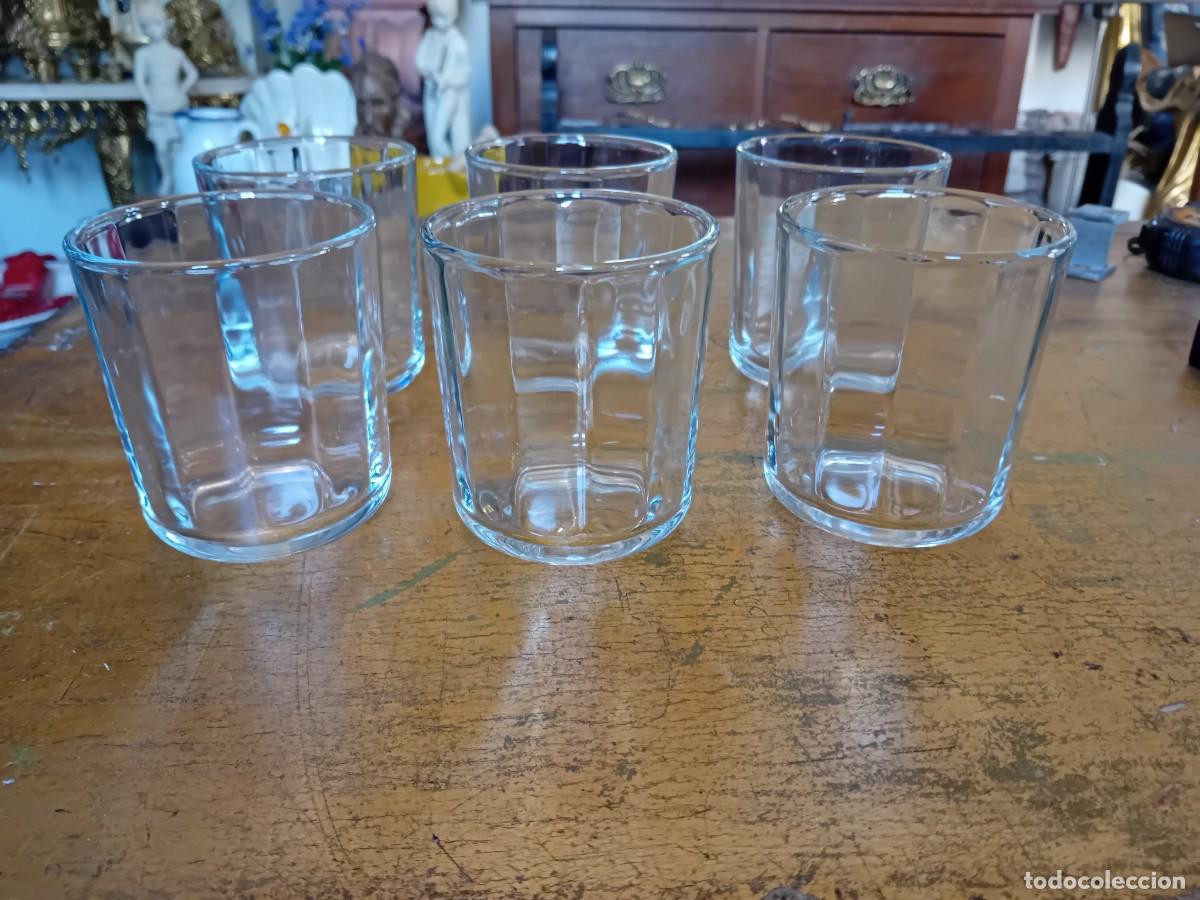 Antig&uuml;edades: Seis vasos facetados d&eacute;cada de los sesenta