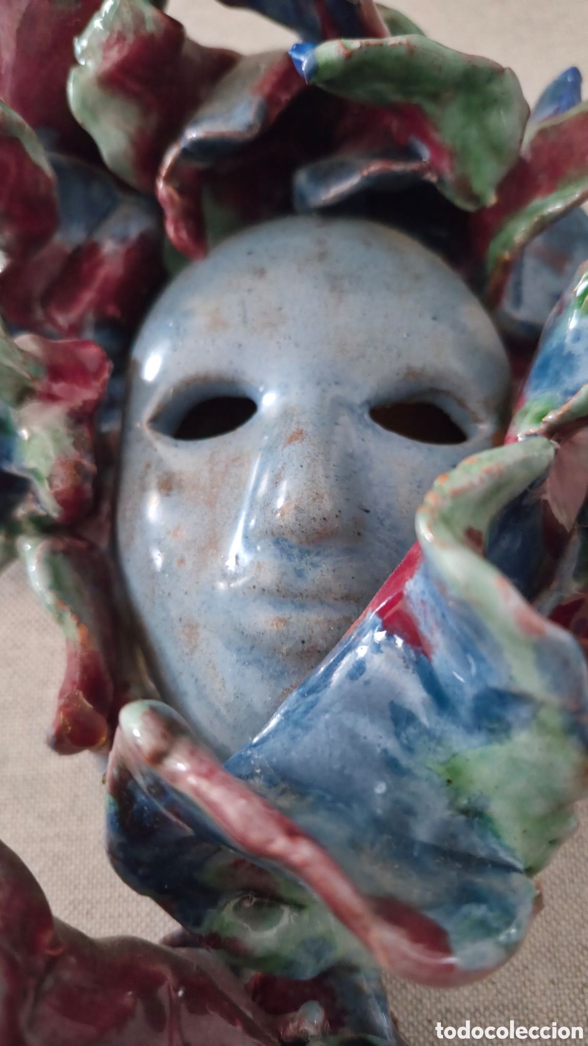 Antig&uuml;edades: Antigua m&aacute;scara veneciana - Foto 5