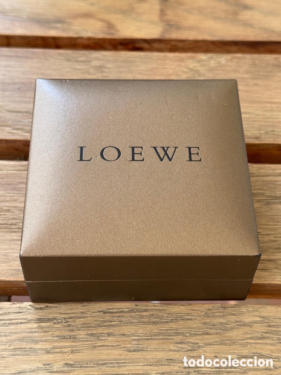 Antig&uuml;edades: Gemelos LOEWE de &Oacute;nix Negro y Plata con Caja Original | Vintage Luxury
