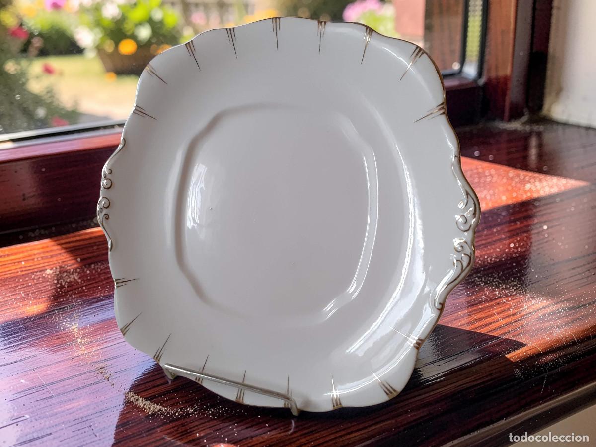 Antig&uuml;edades: Plato pasteles Royal Albert Crown China 100 a&ntilde;os de edad