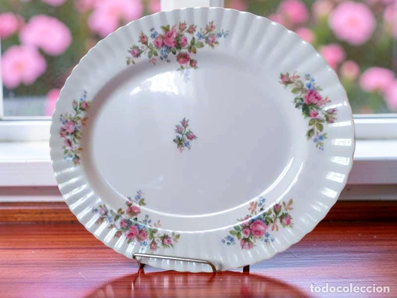 Antig&uuml;edades: Bandeja 33 cm Royal Albert Moss Rose Descatalogado - Foto 3