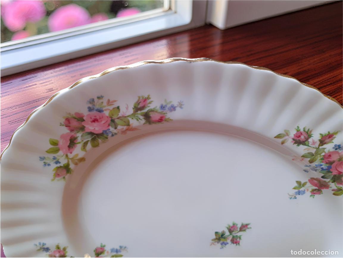Antig&uuml;edades: Bandeja 33 cm Royal Albert Moss Rose Descatalogado - Foto 4