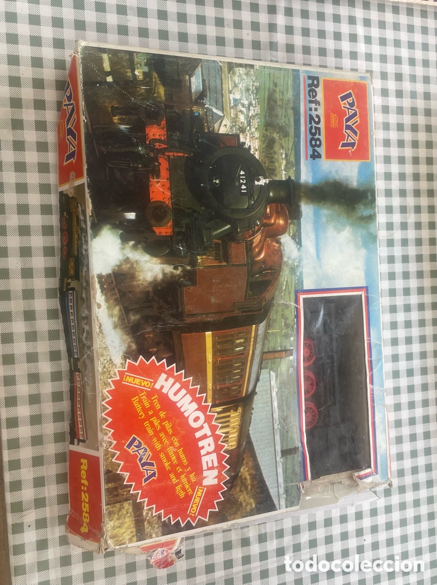 Antig&uuml;edades: Tren Pay&aacute; Humotren Ref 2584 Vintage A Pilas - Con Luz Y Humo