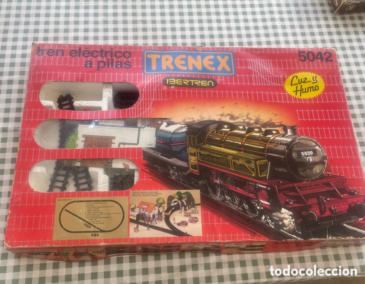 Antig&uuml;edades: Ibertren Trenex 5042 - Set Tren de Mercanc&iacute;as a Pilas (A&ntilde;os 80)