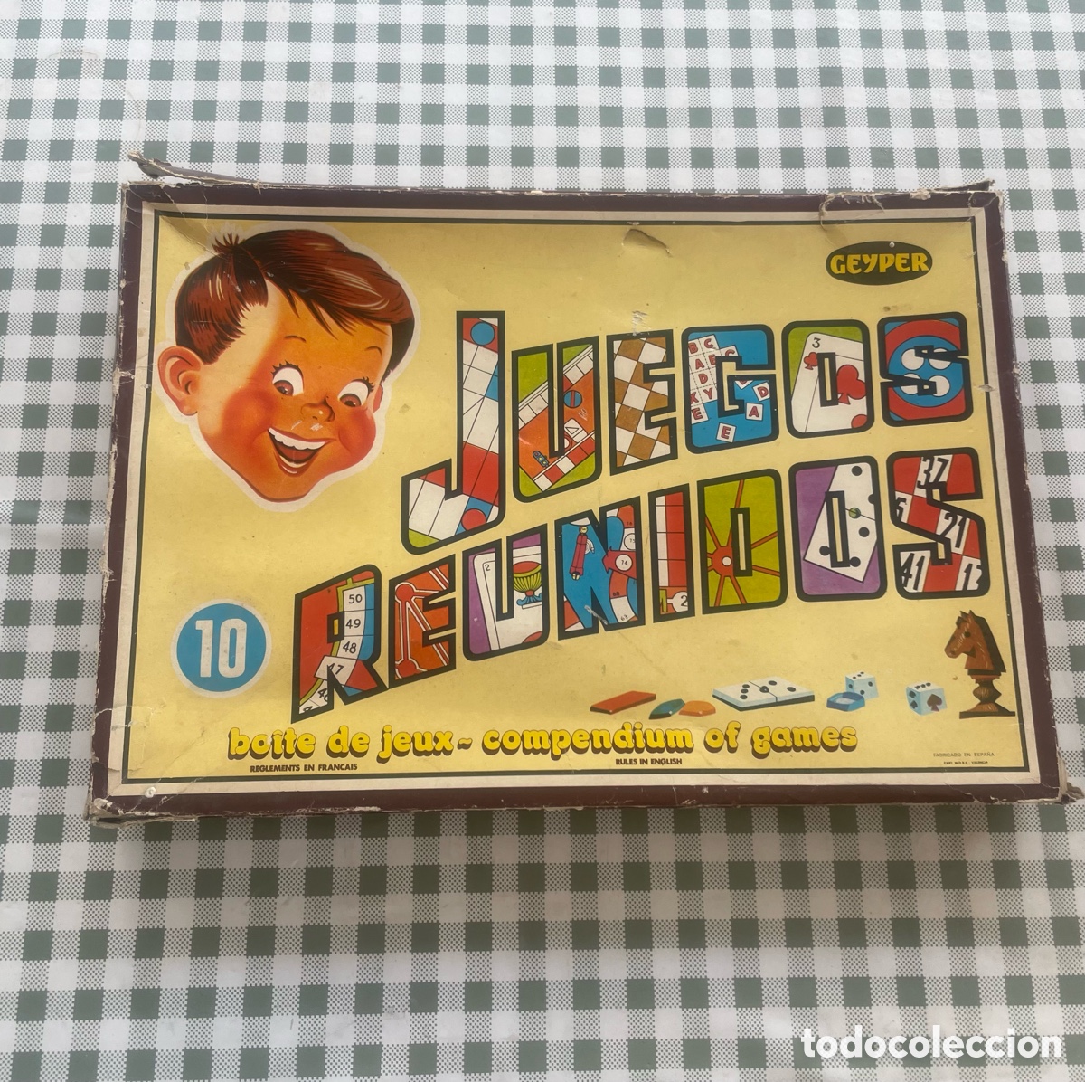 Antig&uuml;edades: Juegos Reunidos Geyper N&ordm; 10 - Completo con Sobre Enigma &rdquo;Cavil&oacute;n&rdquo; (A&ntilde;os 70)