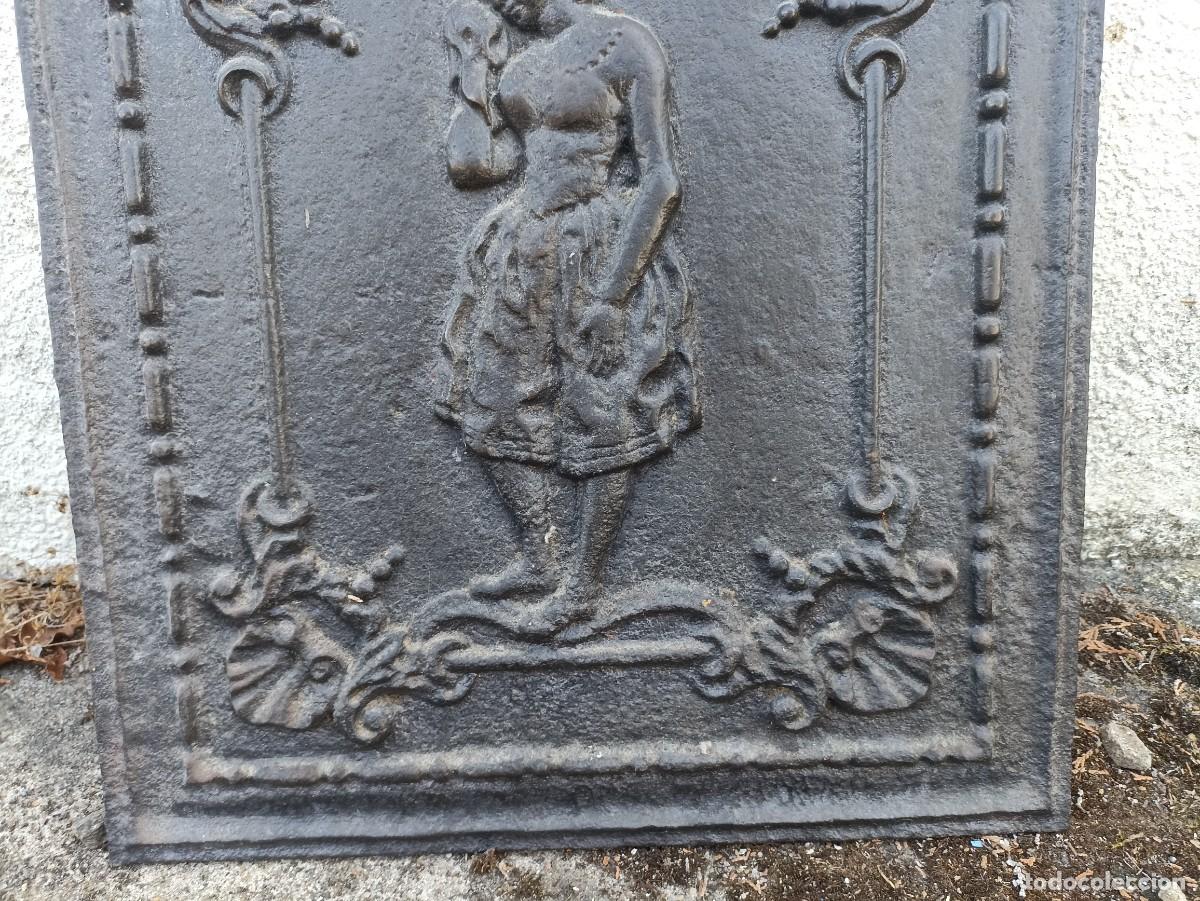 Antig&uuml;edades: Placa chimenea s&iacute;glo XIX, mujer llorando - Foto 4