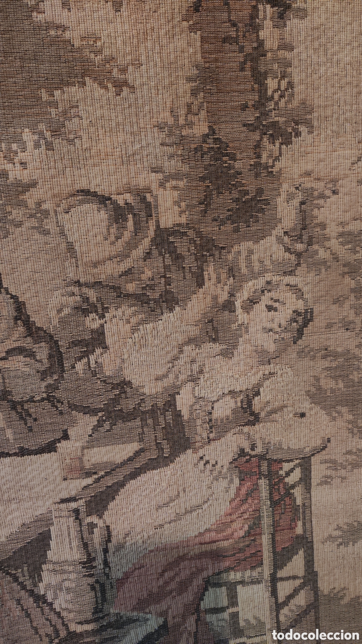 Antig&uuml;edades: Tapiz antiguo escena taberna - Foto 7