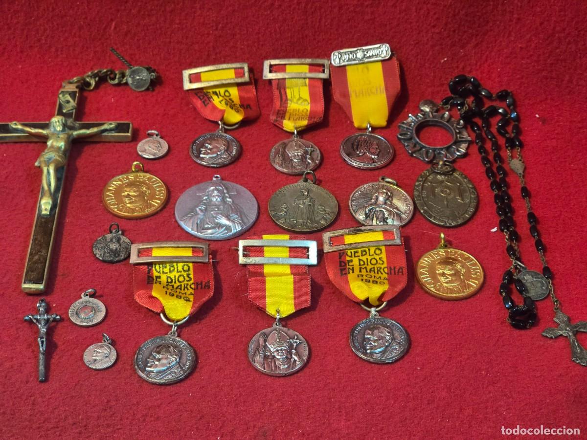 Antig&uuml;edades: LOTE MEDALLAS RELIGIOSAS