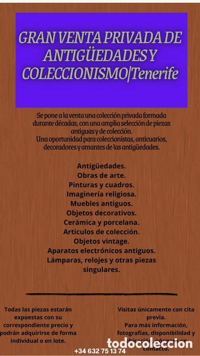 Antig&uuml;edades: Gran venta privada de antig&uuml;edades y coleccionismo